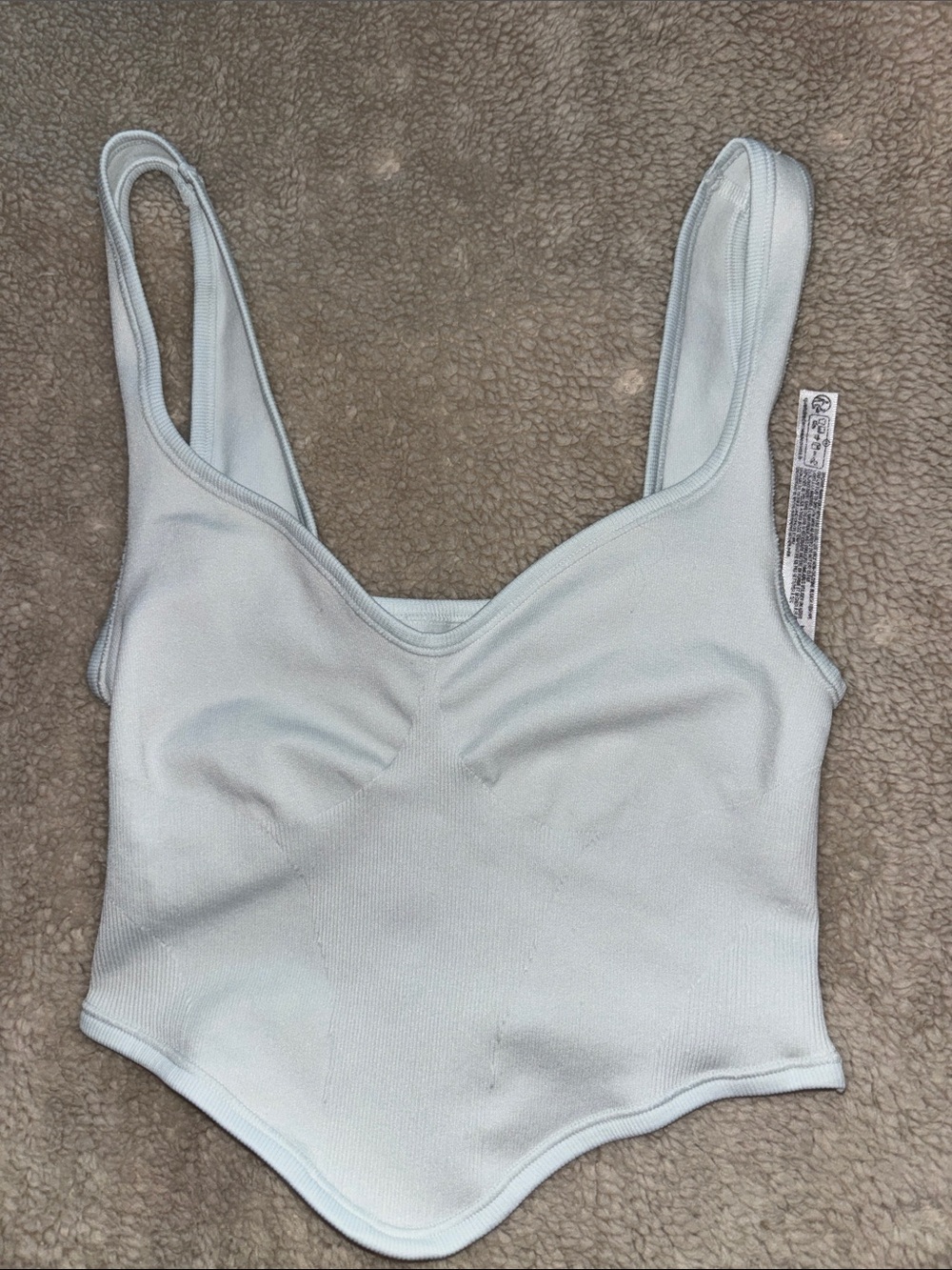 Urban Outfitters Light Blue Seamless Bandeau Tank Top